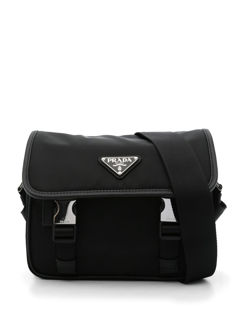 Prada Men Re-Nylon And Saffiano Crossbody Bag