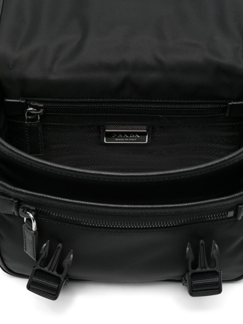 Prada Men Re-Nylon And Saffiano Crossbody Bag