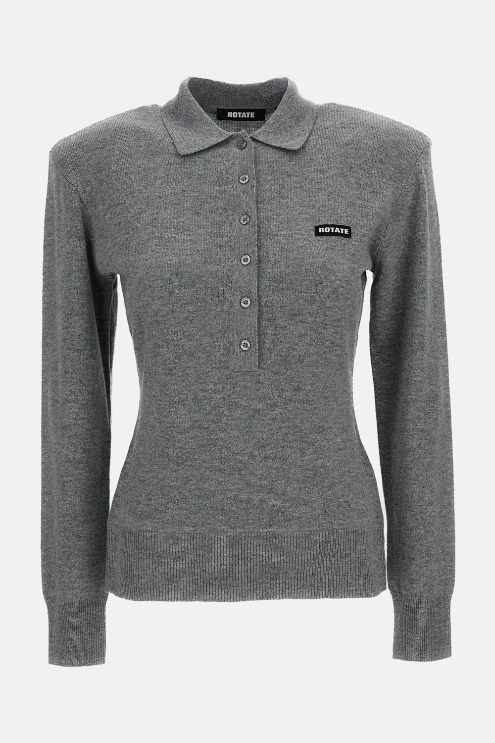 Rotate Women Wool Longleeve Polo