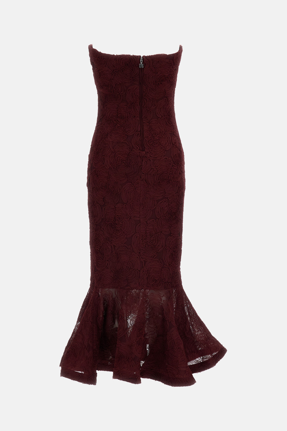 Rotate Women Flower Mesh Flounce Dress
