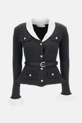 Self-Portrait Women Ribbed Knit Cardigan