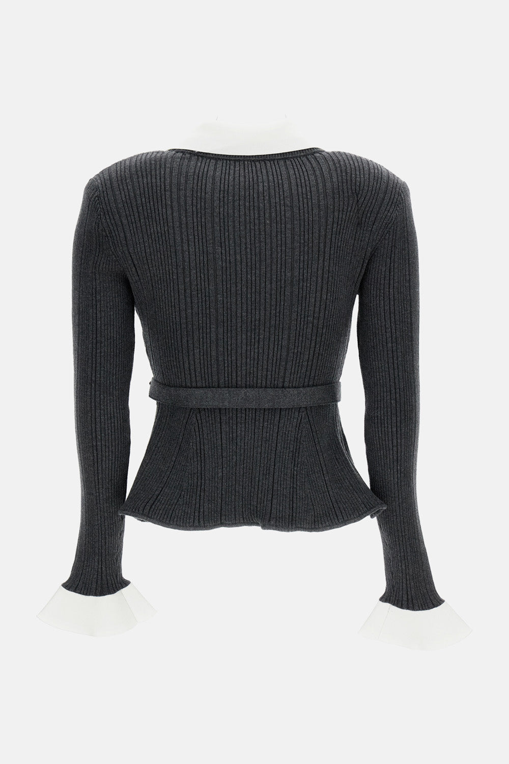 Self-Portrait Women Ribbed Knit Cardigan