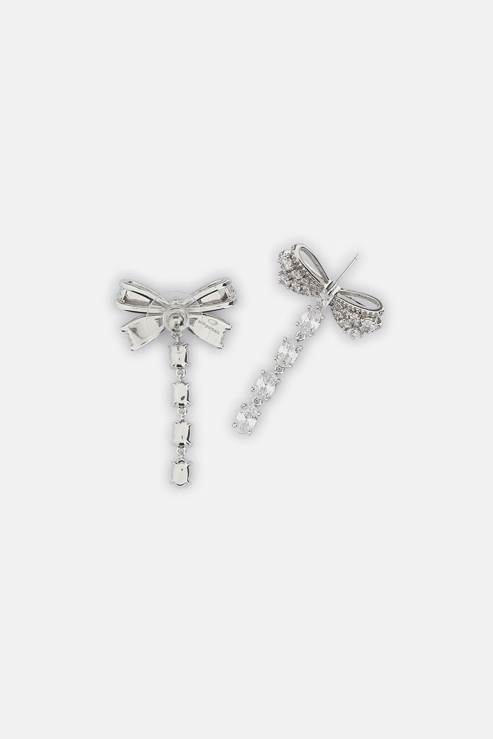 Self-Portrait Women Crystal Bow Droplet Earrings