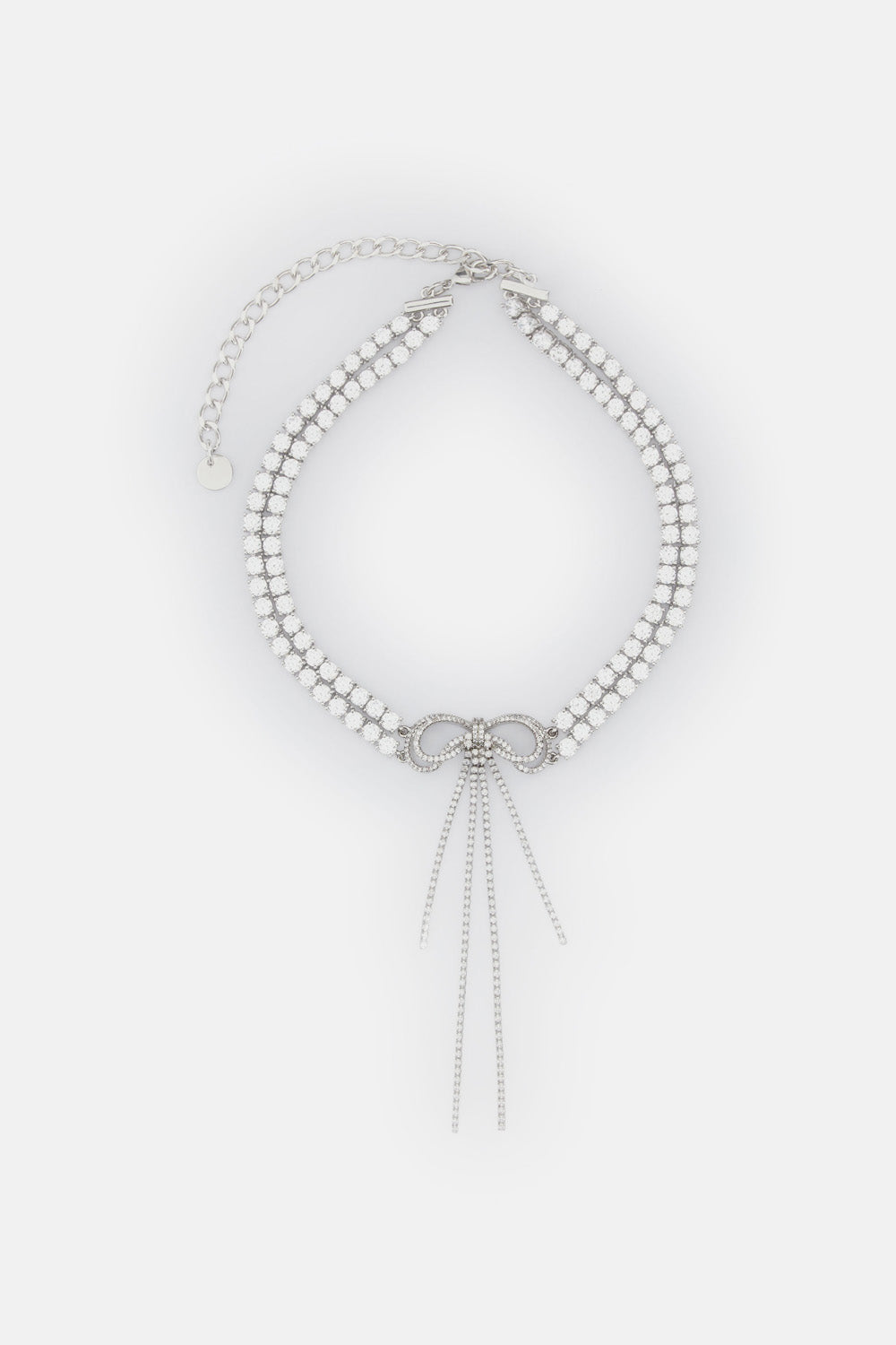 Self-Portrait Women Double Crystal Bow Choker