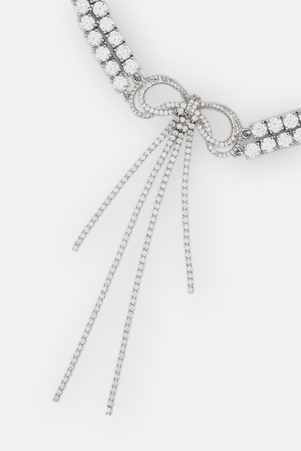 Self-Portrait Women Double Crystal Bow Choker