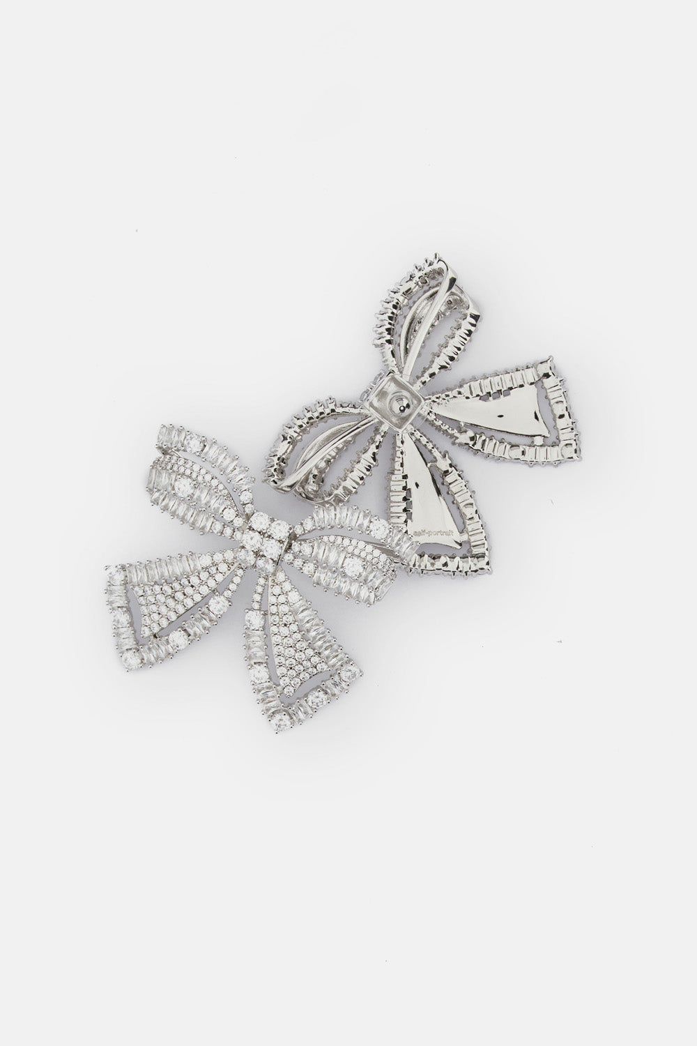 Self-Portrait Women Crystal Bow Earrings