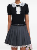 Self Portrait Women Lace Collar Top