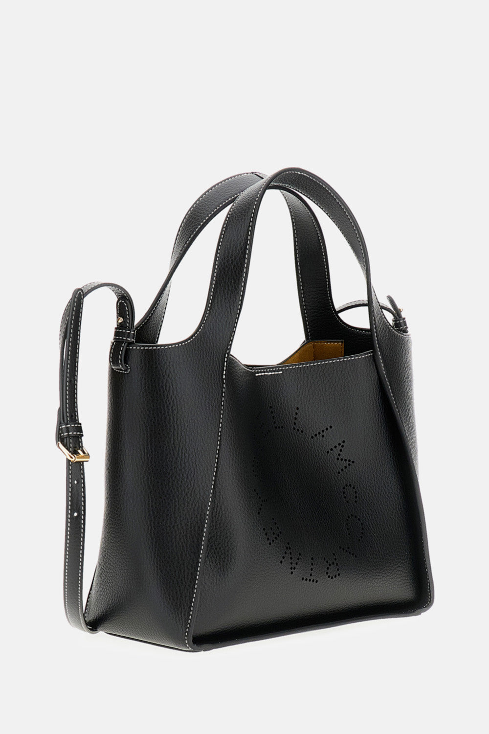 Stella Mccartney Women Logo Crossbody Tote Bag Eco Embossed Grainy Alter Mat