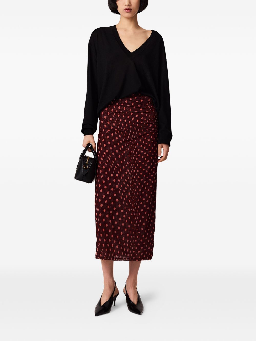 Stella Mccartney Women Polka Dot Long Skirt
