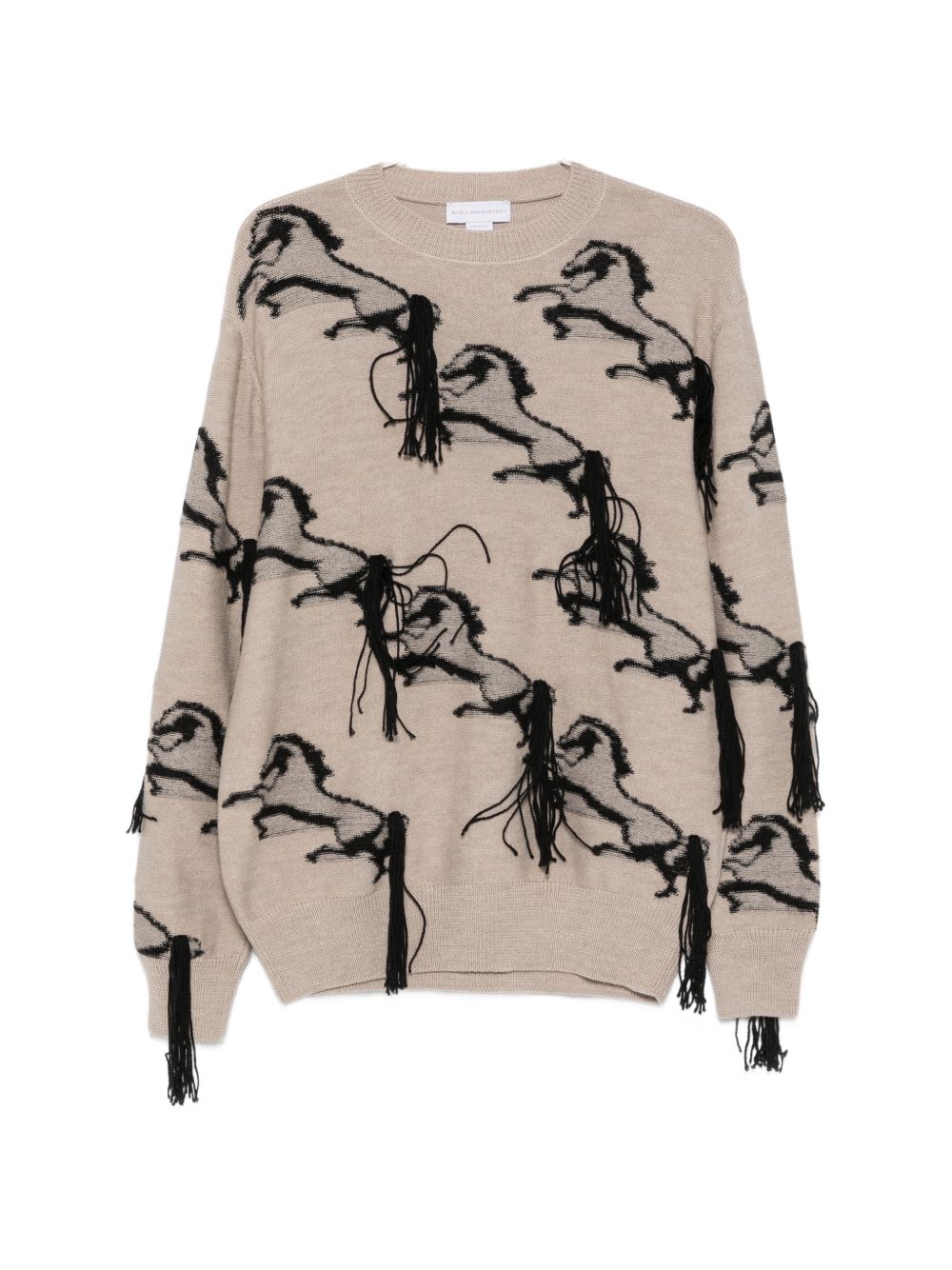 Stella Mccartney Women Embroidered Horse Wool Jumper