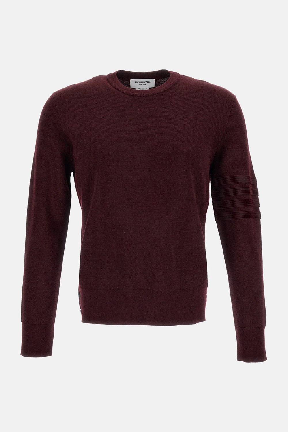 Thom Browne Men Ottoman Milano Stitch 4-Bar Bomber Pullover