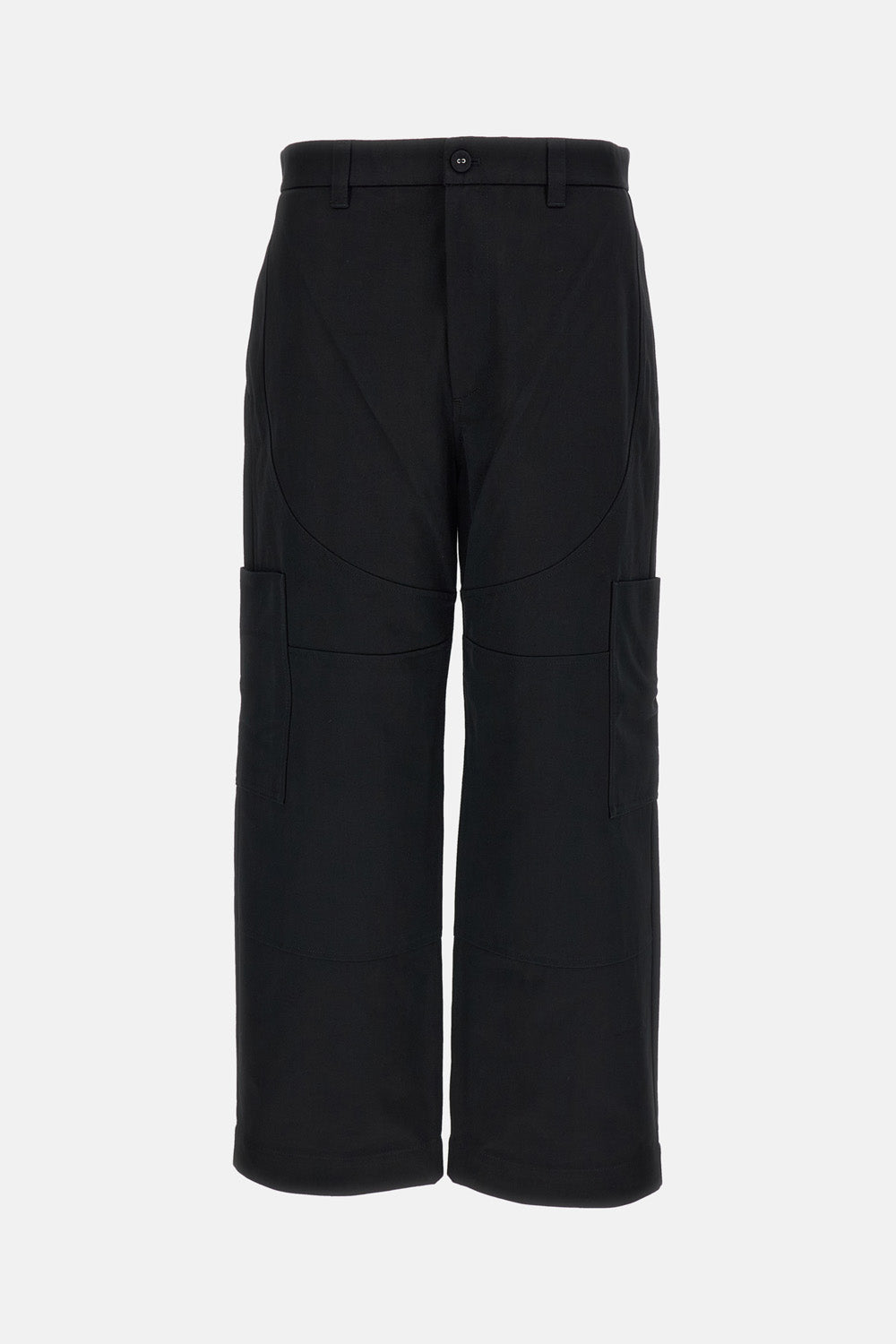 Thom Browne Men Wide Leg Chap Painter Pants In Cotton Twill