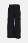 Thom Browne Men Wide Leg Chap Painter Pants In Cotton Twill