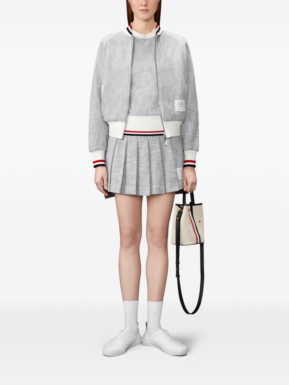 Thom Browne Women Cotton Mini Skirt