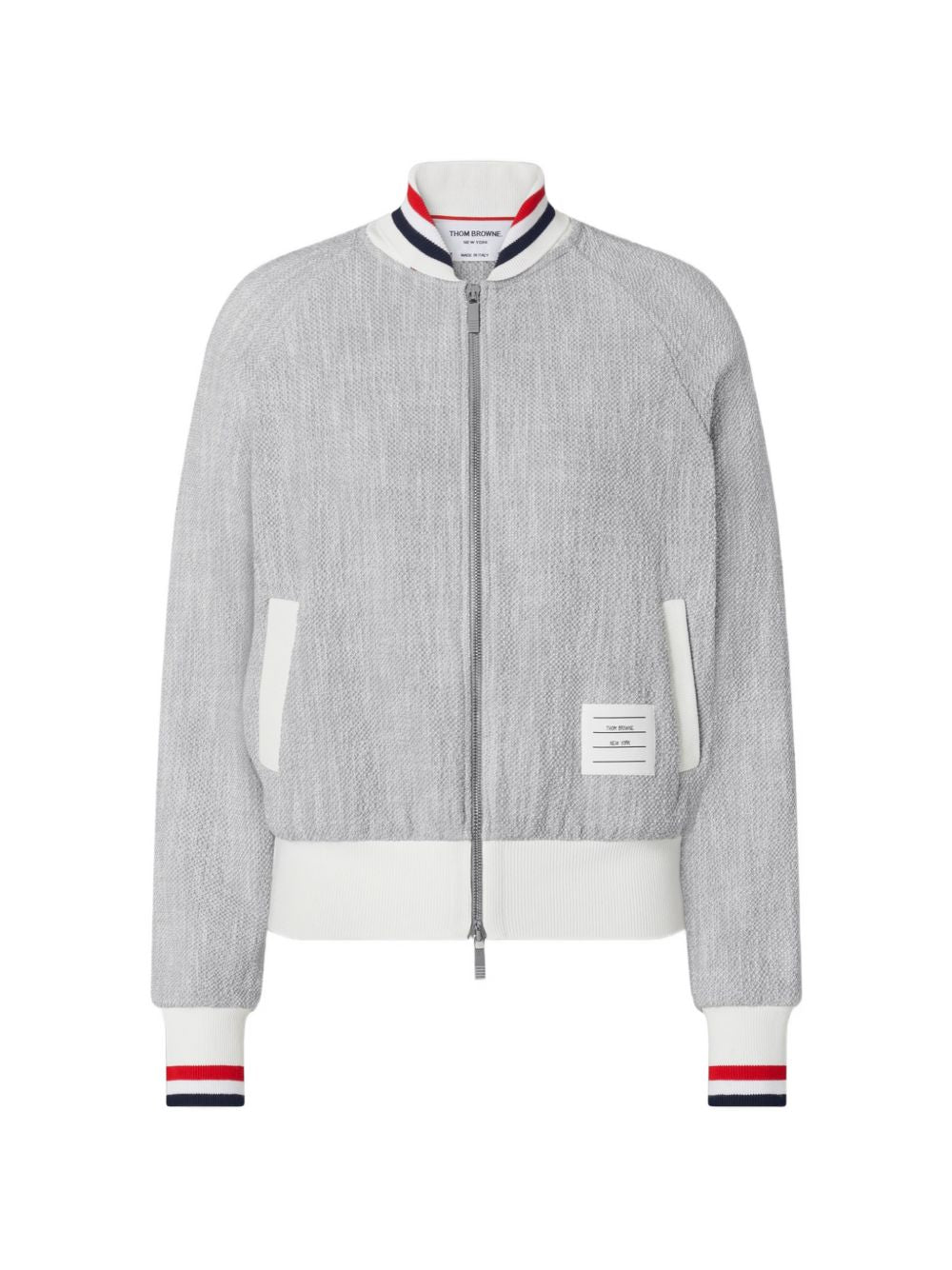 Thom Browne Women Rwb Cotton Bomber Jacket