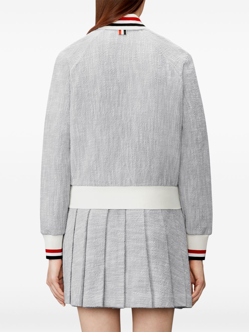 Thom Browne Women Rwb Cotton Bomber Jacket