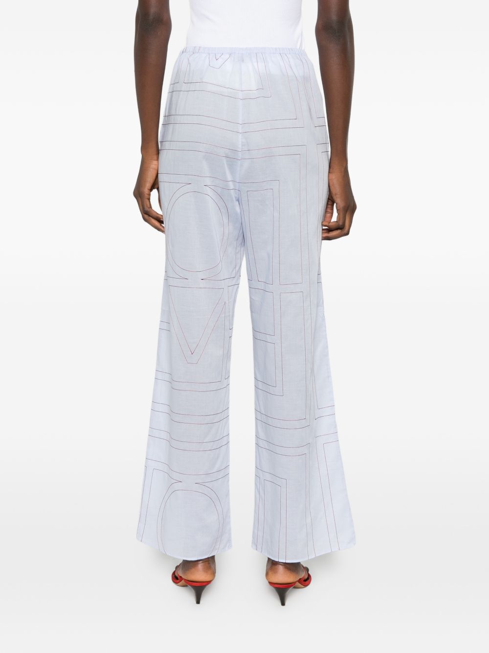Toteme Women Cotton Blend Pajama Trousers