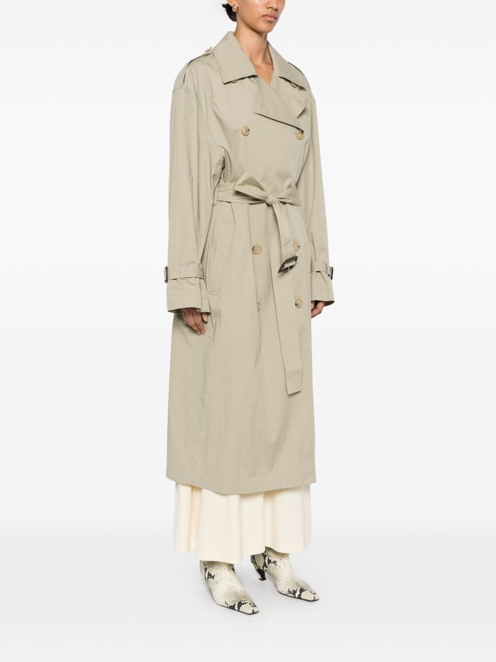 Toteme Women Cotton Blend Trench Coat