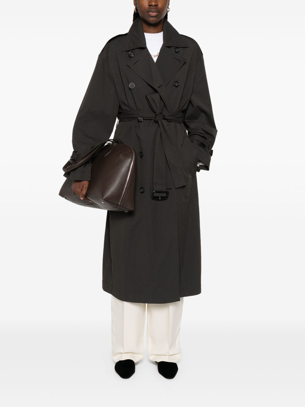 Toteme Women Cotton Blend Trench Coat