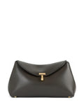 Toteme Women T-Lock Mini Leather Clutch