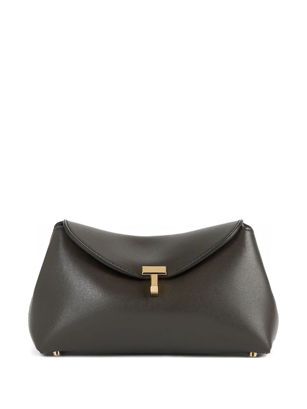 Toteme Women T-Lock Mini Leather Clutch