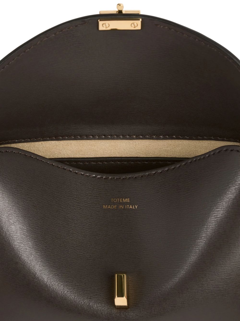 Toteme Women T-Lock Mini Leather Clutch
