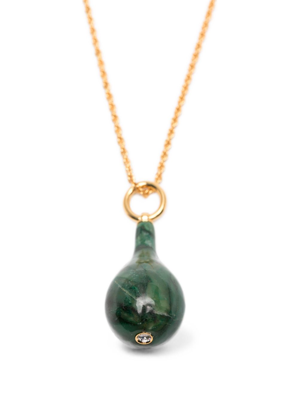 Toteme Women Jade Drop Necklace