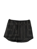 Toteme Women Monogram Silk Pajama Shorts