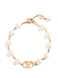 Valentino Garavani Women Vlogo Signature Pearl Bracelet