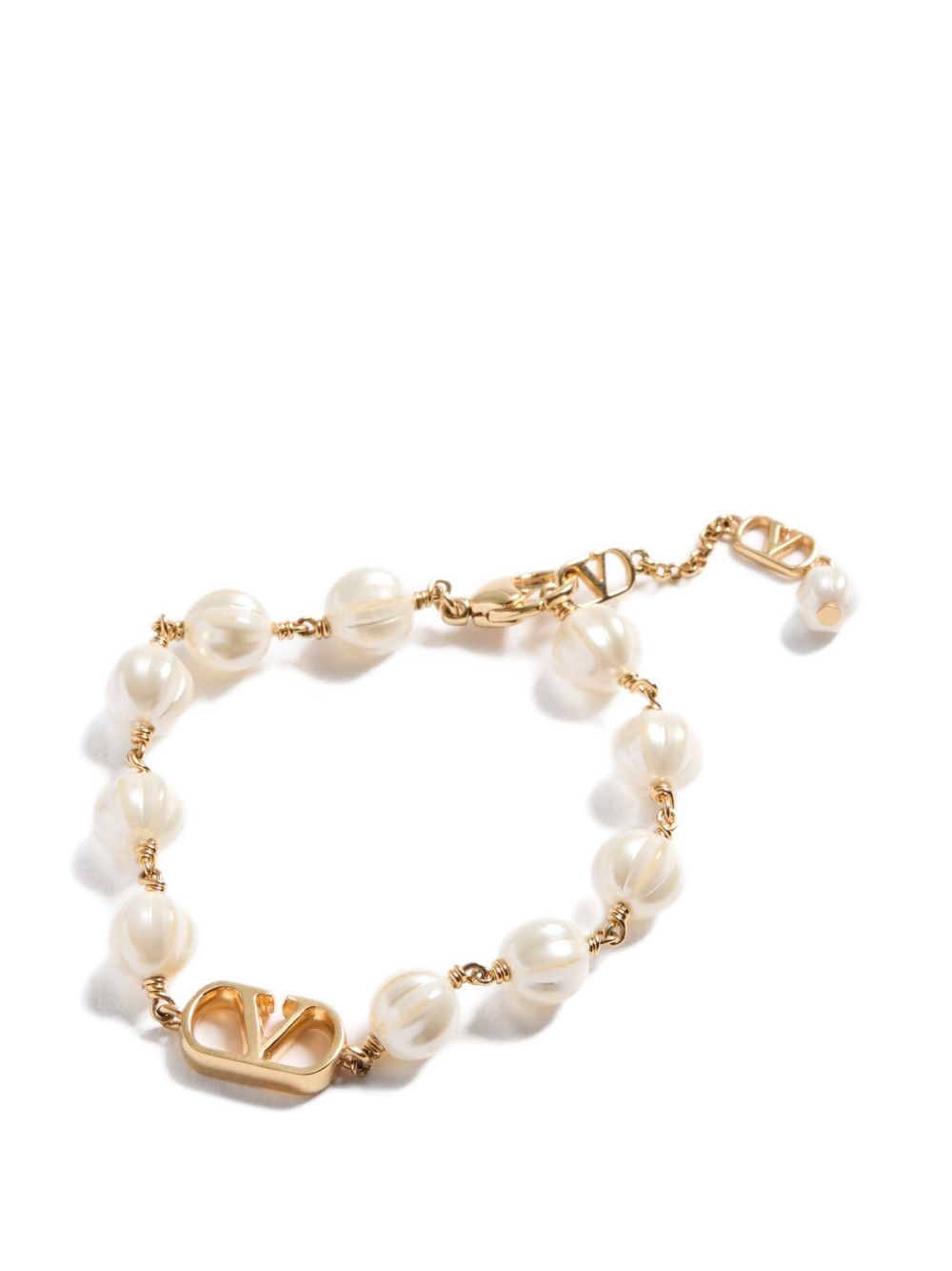Valentino Garavani Women Vlogo Signature Pearl Bracelet