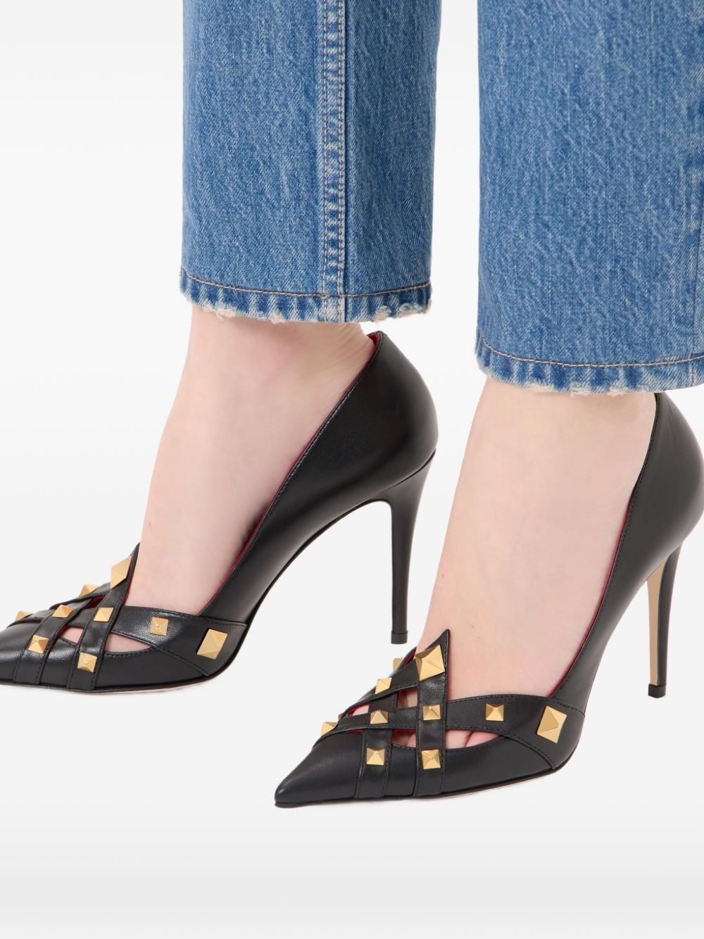 Valentino Garavani Women Studdy Leather Pumps