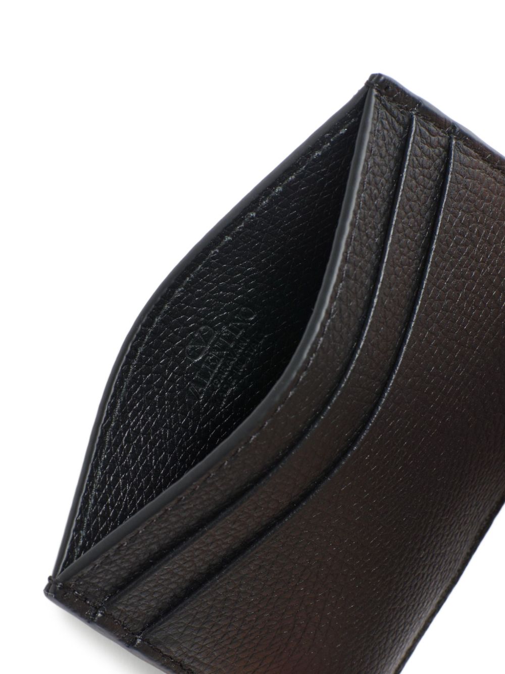 Valentino Garavani Men Vlogo Signature Leather Card Case