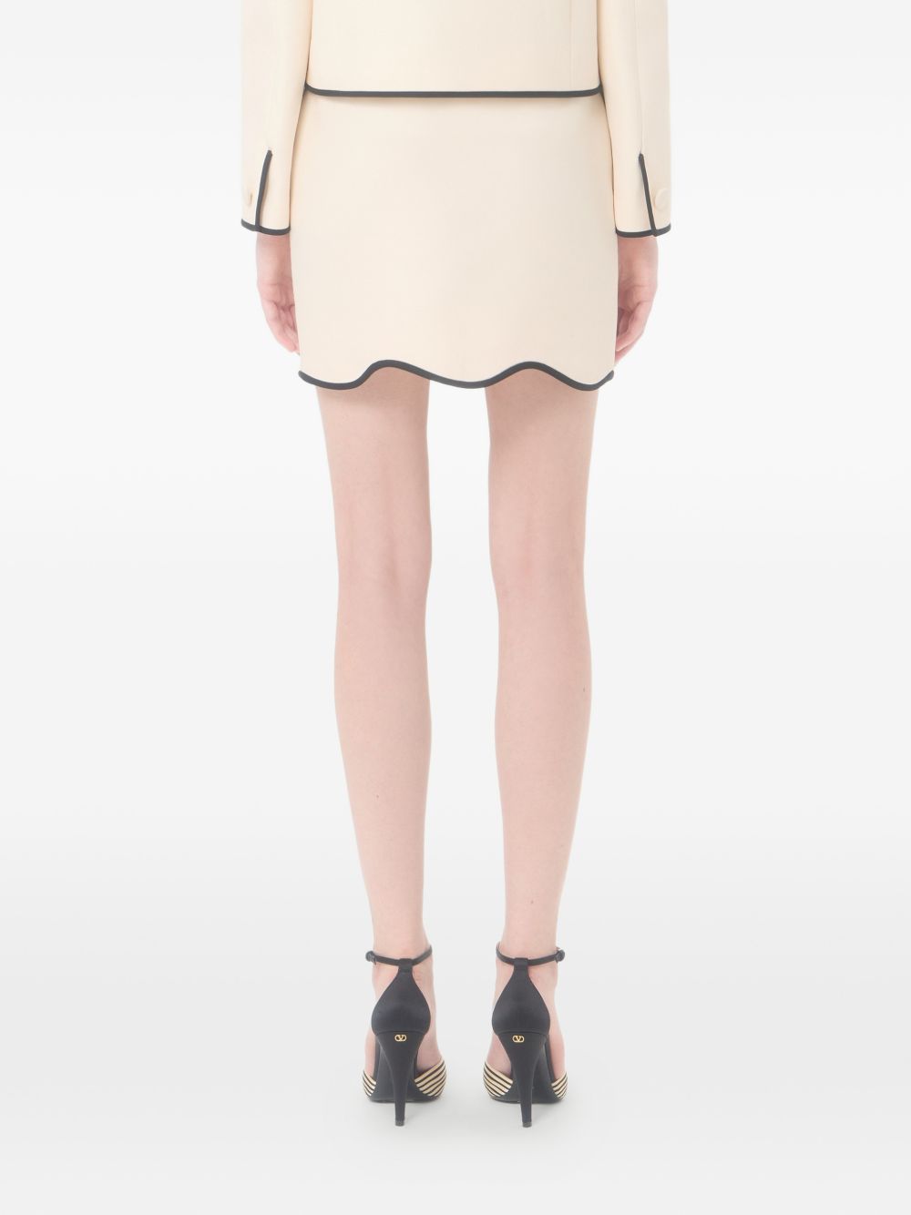 Valentino Women Wool And Silk Blend Skirt