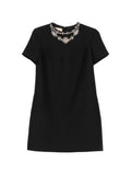 Valentino Women Wool And Silk Blend Mini Dress