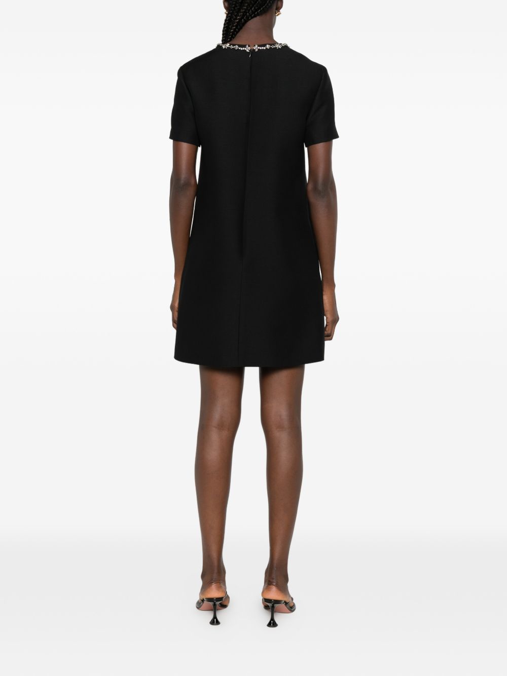 Valentino Women Wool And Silk Blend Mini Dress