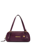 Versace Women Versace Tag Leather Bowling Bag