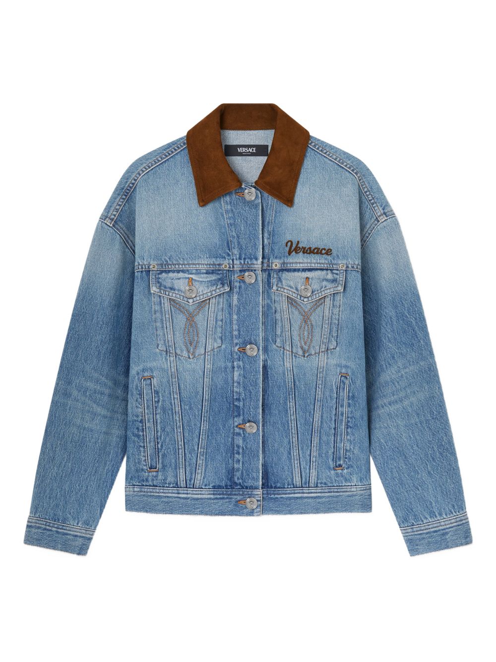 Versace Women Denim Cotton Jacket