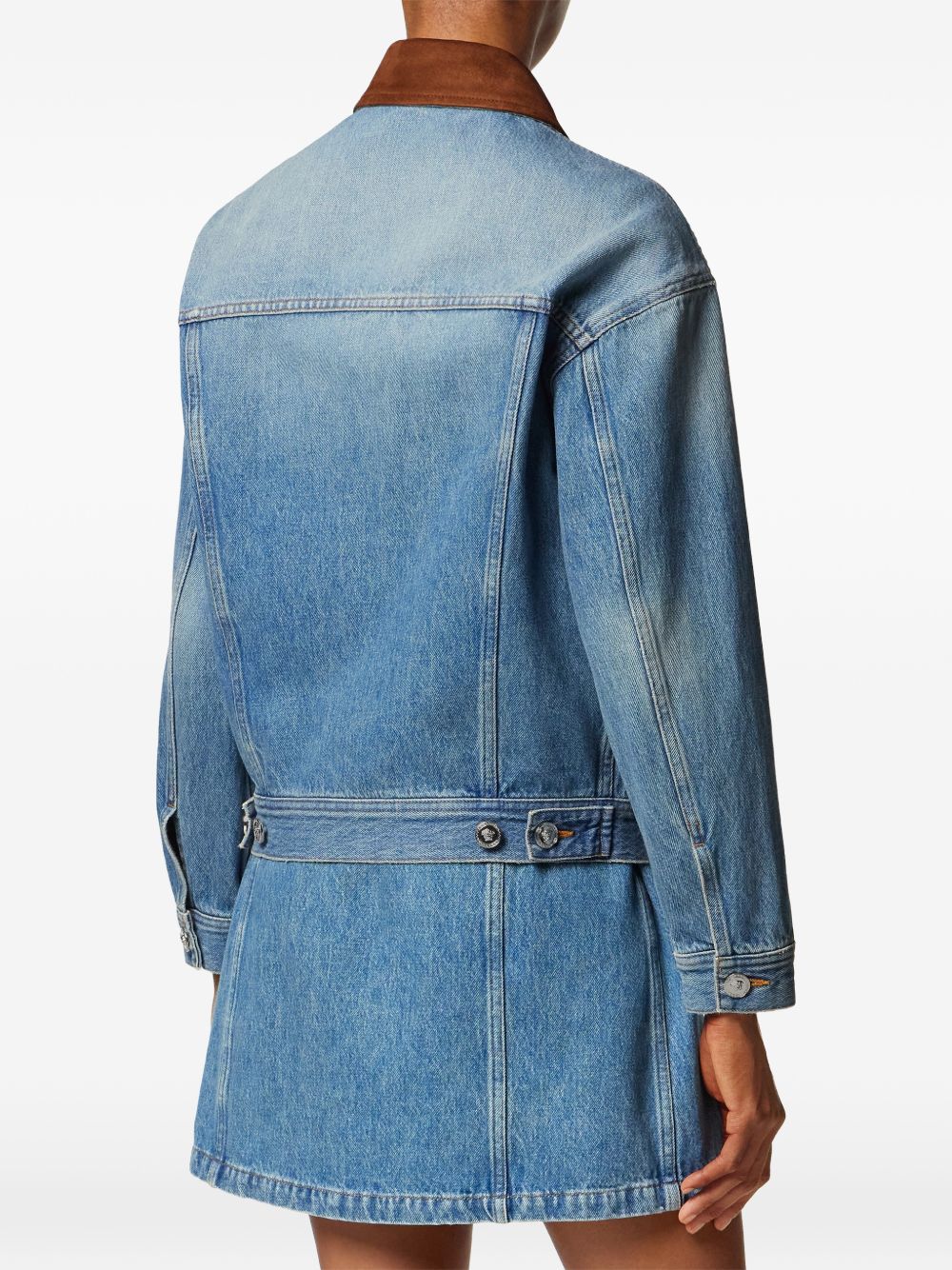 Versace Women Denim Cotton Jacket