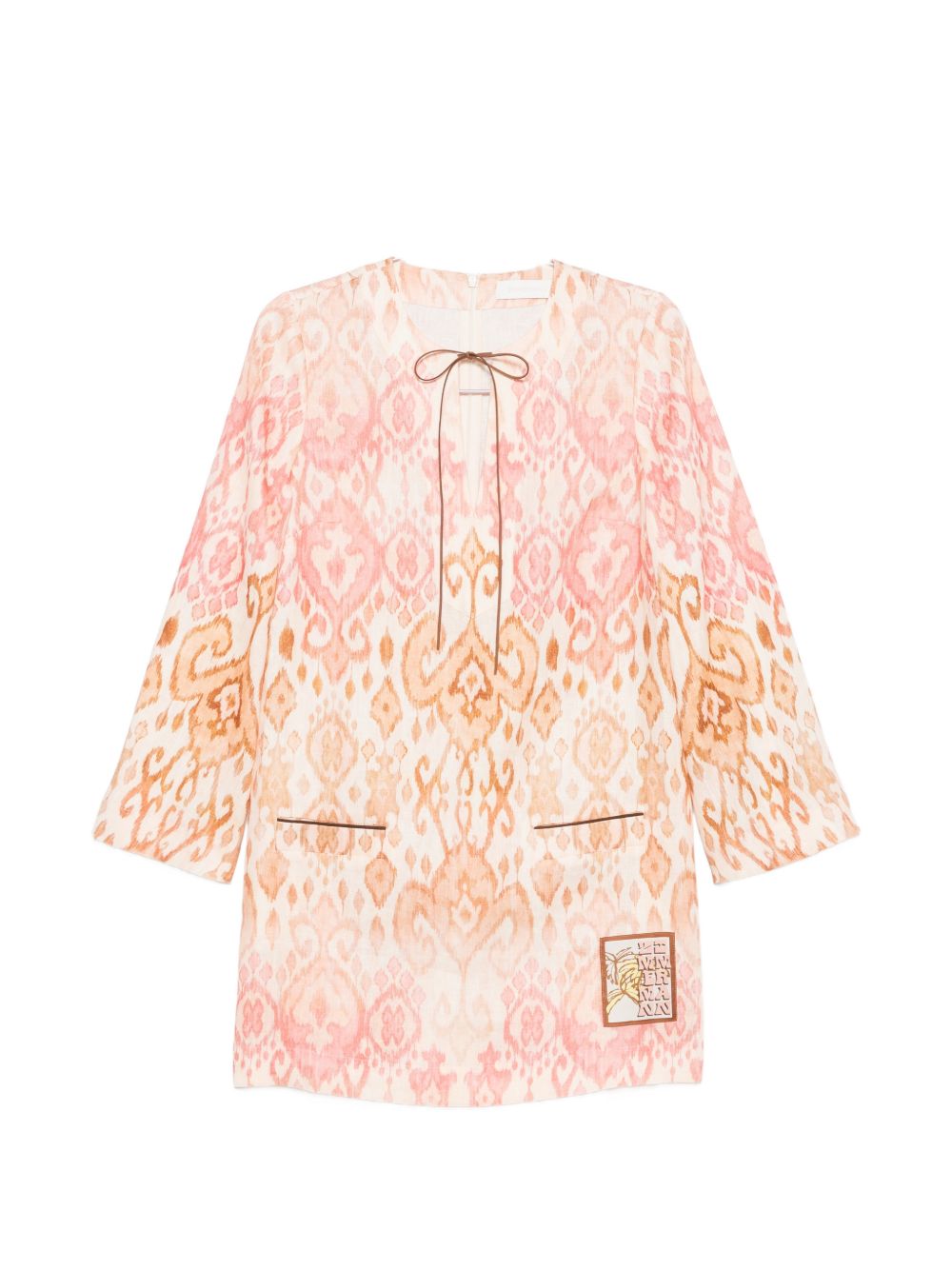 Zimmermann Women Aster Linen Mini Dress
