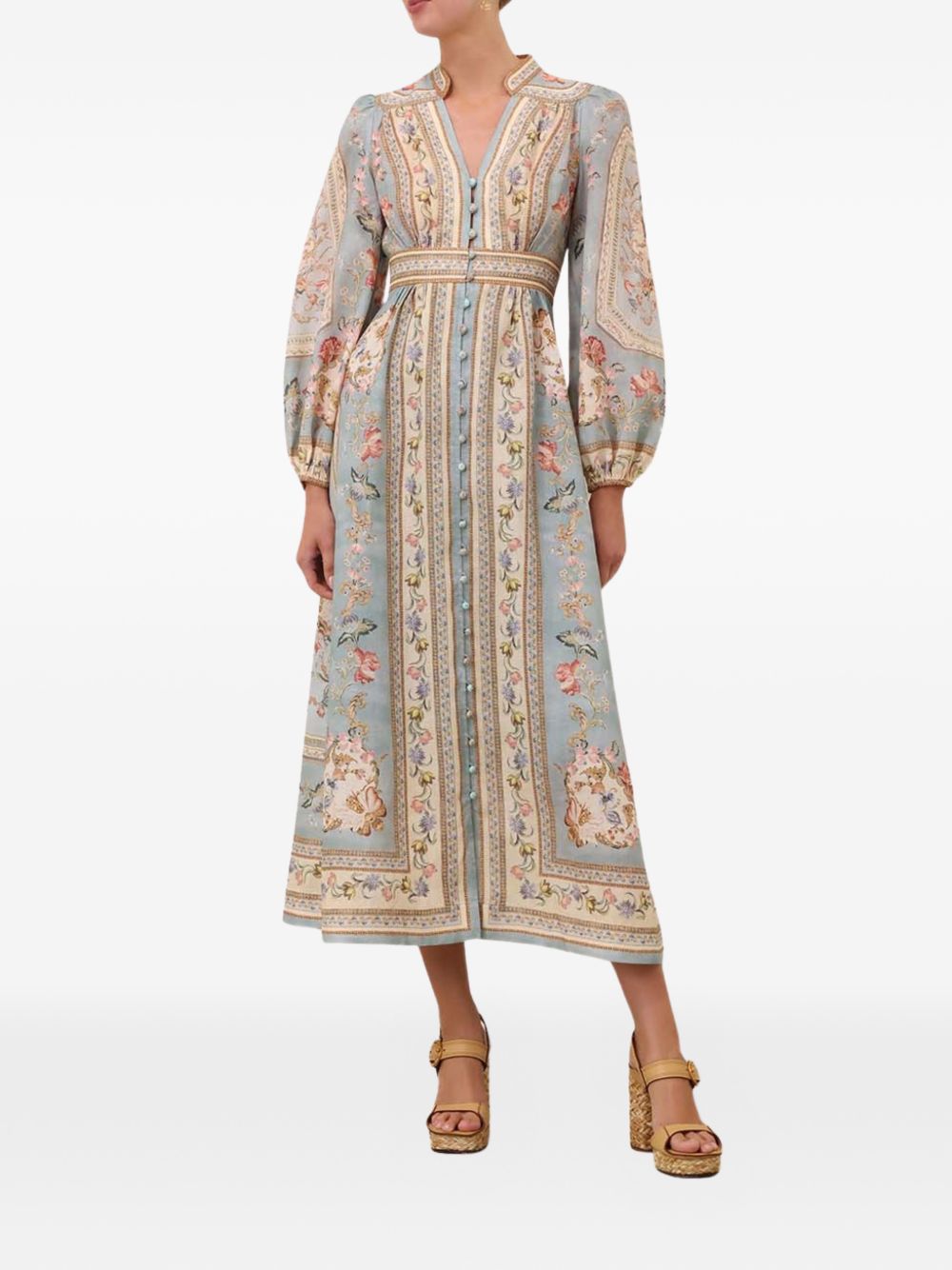 Zimmermann Women Roselight Printed Midi Dress