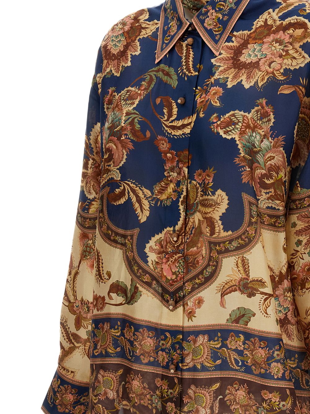 Zimmermann Women Aster Printed Silk Shirt