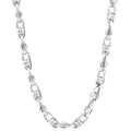 Men's 14k Gold (156gram) or Platinum (293gram) 8mm Link Chain Necklace 24"