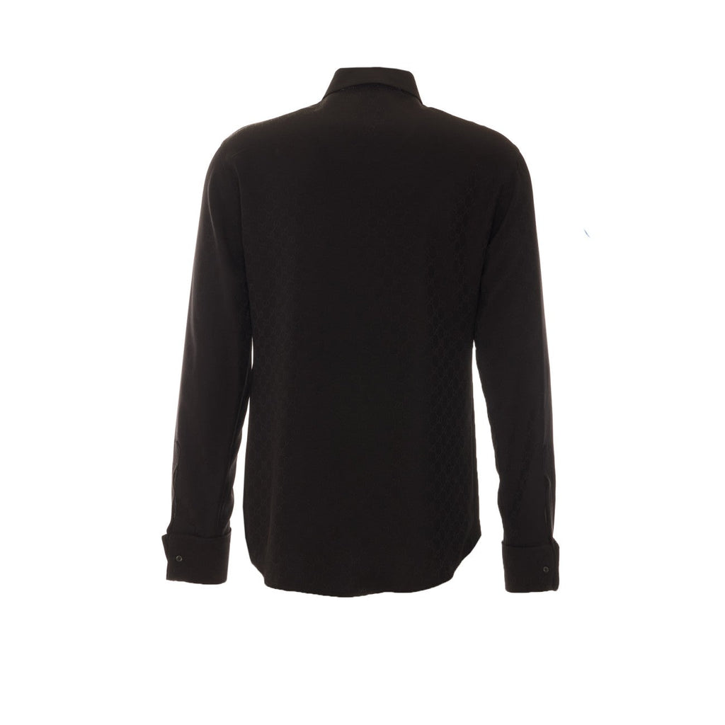 Gucci Men Gg Fluid Fabric Shirt