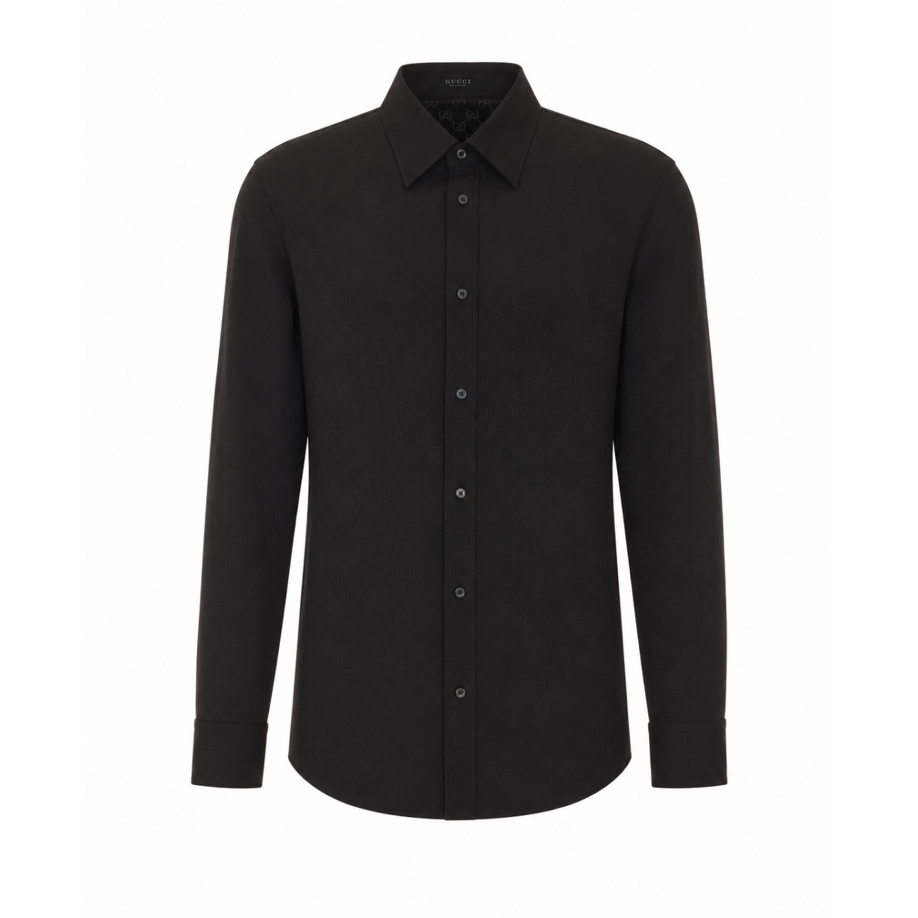 Gucci Men Gg Fluid Fabric Shirt