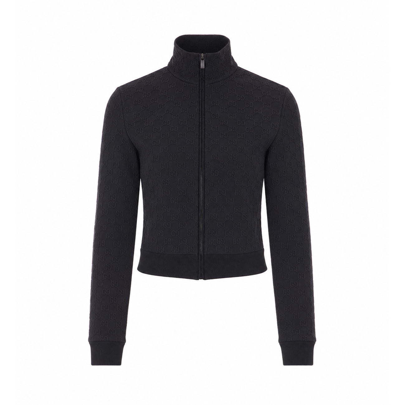 Gucci Women Gg Jacquard Jersey Jacket With Zipper