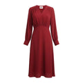 KHAITE RED SILK DRESS - SIZE 0