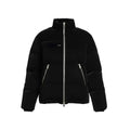 KHAITE BLACK SHIMMER PUFFER JACKET - SIZE XS