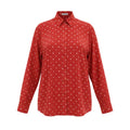 BALENCIAGA OVERSIZED RED HEART BLOUSE - SIZE 32