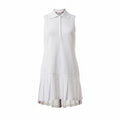 THOM BROWNE WHITE POLO MINI DRESS - SIZE 40