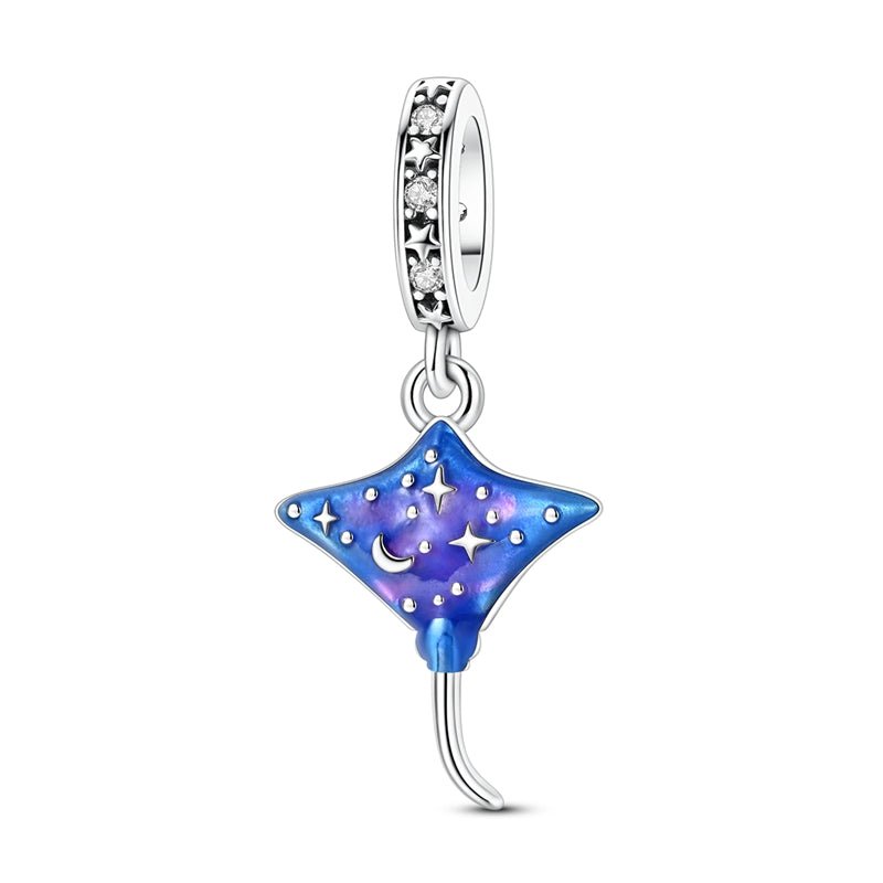 Glow-in-the-Dark Cosmic Stingray Dangle Charm